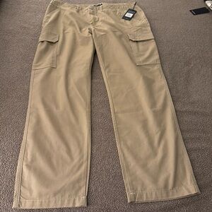 NWT NEW True Religion Men's Cargo Jeans Pants Khaki Color Size 38x32